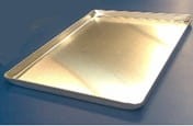 Aluminiowa taca złota na ciasto z 4 rantami