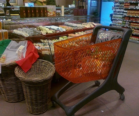 Wózek sklepowy z recyklingu 160 litrów Rabtrolley