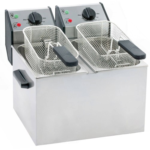 Frytownica nastawna 2-komorowa 2x5 l 6.4 kW