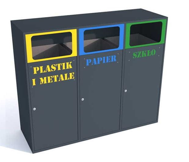 Kosz Etna III 240 l do przestrzeni publicznych i firm