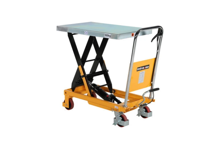 Mobilny stół podnośnikowy z hamulcem 500 kg