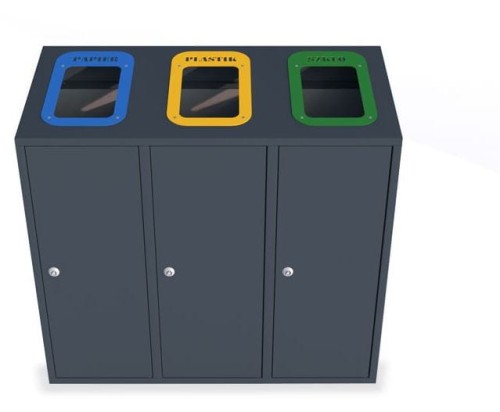 Trzymodułowy kosz do segregacji Etna III 40 l