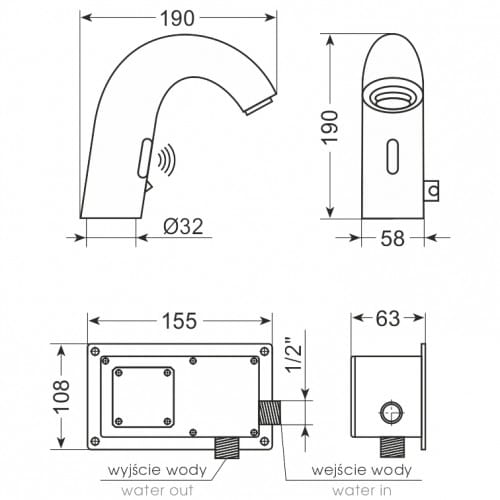 kran bezdotykowy wymiary AG-8025E.jpg