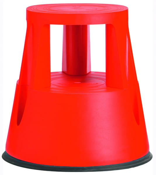 Taboret stopniowy plastikowy 2 stopnie czerwony