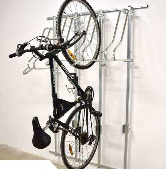 Ścienny wieszak rowerowy Lift 2 Premium stal nierdzewna