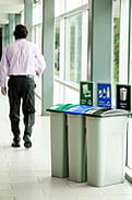 Stacja recyklingu Red Line Waste z 5 pojemnikami 87 l