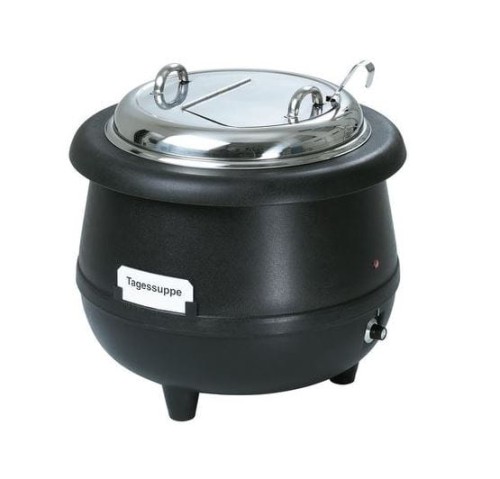Garnek do zupy Gourmet 10 l w kolorze czarnym