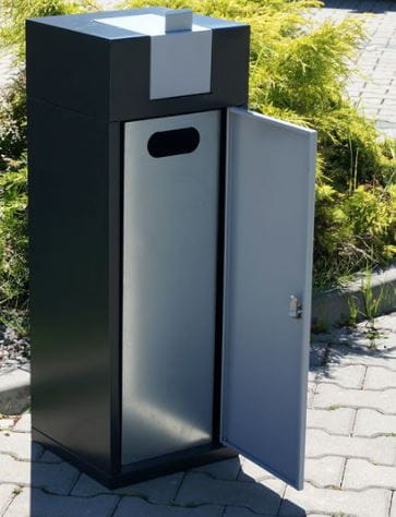 Kosz na śmieci Baron III 40 l stal nierdzewna