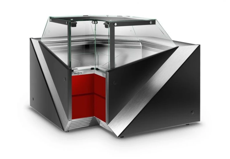 Lada chłodnicza narożna 150x150 cm RAPA SiX