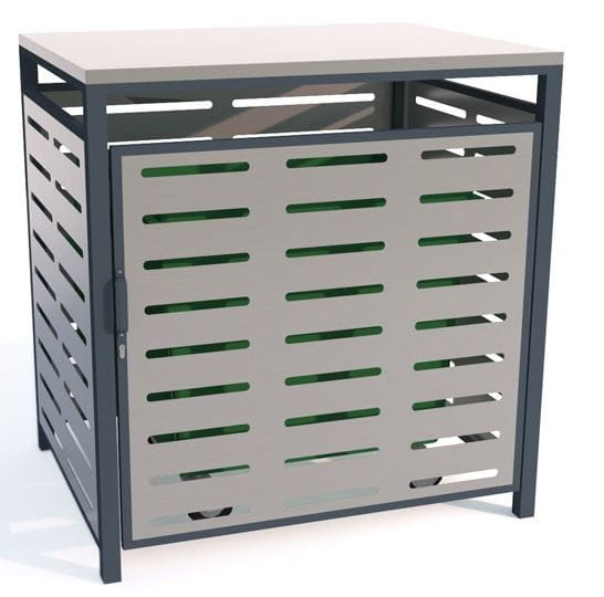 zabudowa kontenera na śmieci 1100 litrów