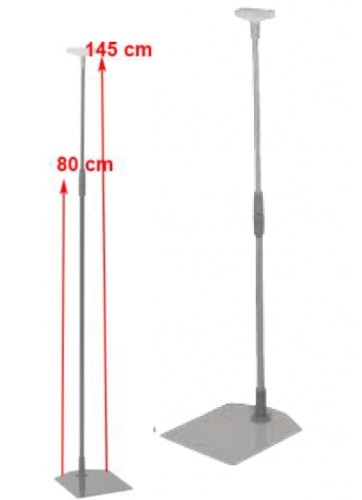 Stojak informacyjny plakatowy na podstawce stal 800-1450.JPG