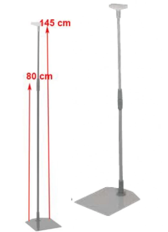 Stojak informacyjny teleskopowy 800–1450 mm