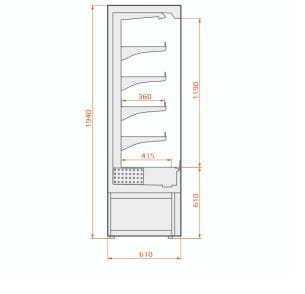 Szafa chłodnicza RCV Vera Inox 1,0 ze stali nierdzewnej