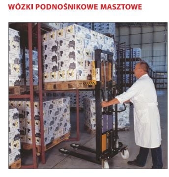 Ręczny wózek masztowy do palet 1,0 t WRP3-1004/MST