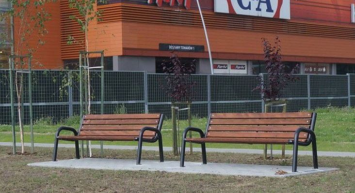 Ławka miejska Promyk I do skweru i placu zabaw