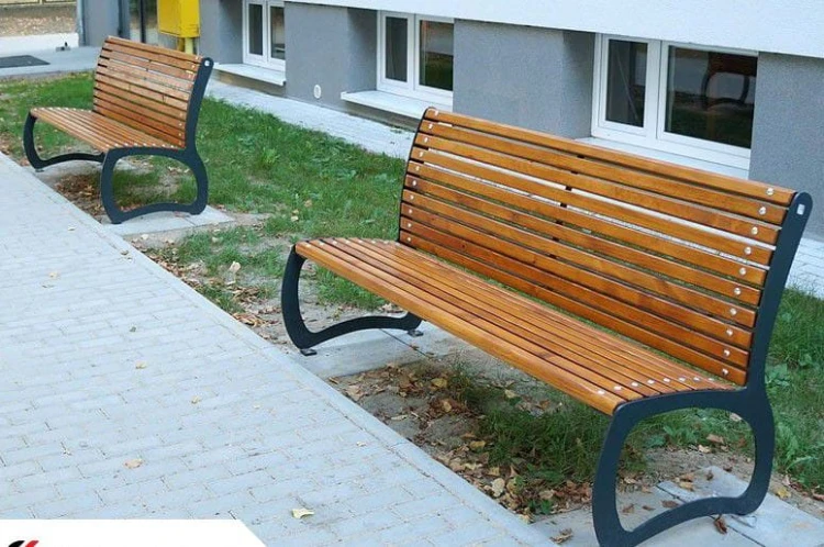 Ławka ogrodowa Koliber stalowo-drewniana