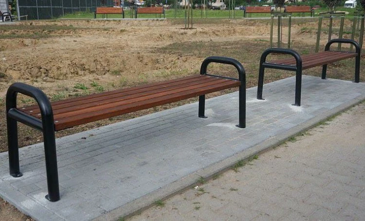 Ławka parkowa bez oparcia Promyk I do ogrodu