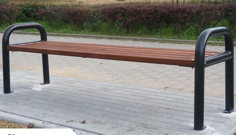 Ławka miejska Promyk I bez oparcia do skweru