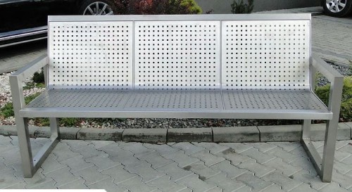 Ławka dworcowa Azalia II stalowa