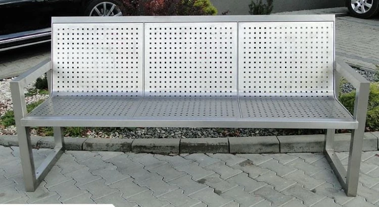 Ławka dworcowa Azalia II stalowa