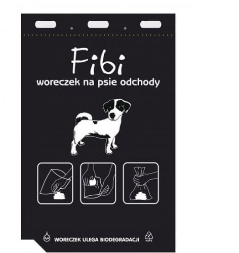 Ekologiczne woreczki na psie odchody czarne 100 szt