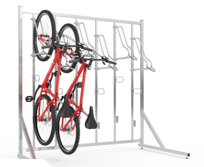 Wieszak na rowery Lift 6 Premium z konstrukcją na 6 stanowisk