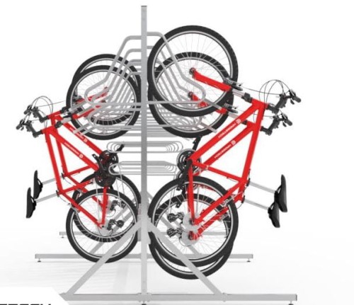 Obustronny wieszak rowerowy z konstrukcją Lift 24 Premium