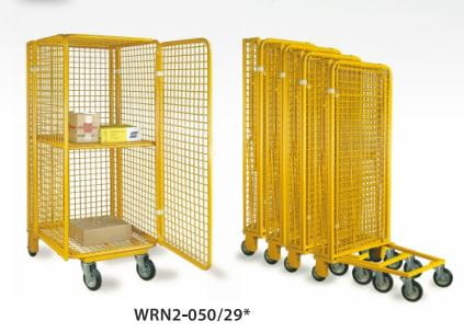Wózek platformowy kontenerowy 450 kg z 2 hamulcami