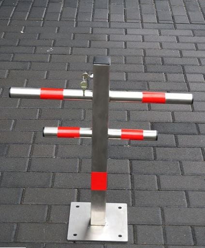 Blokada parkingowa pozioma ze stali nierdzewnej