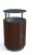 Kosz Onyx owalny z daszkiem 53 l