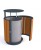 Kosz uliczny Onyx 53 l drewno i stal