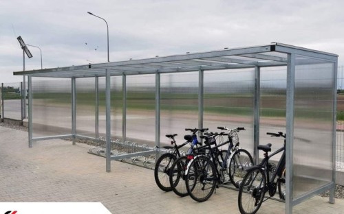 Wiata rowerowa Bryza I 840 cm stal ocynkowana