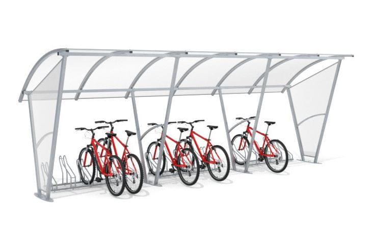 Wiata rowerowa Świt 630 cm stal ocynkowana