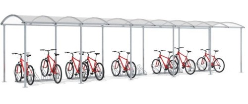 Wiata rowerowa Zorza 1050 cm stal ocynkowana