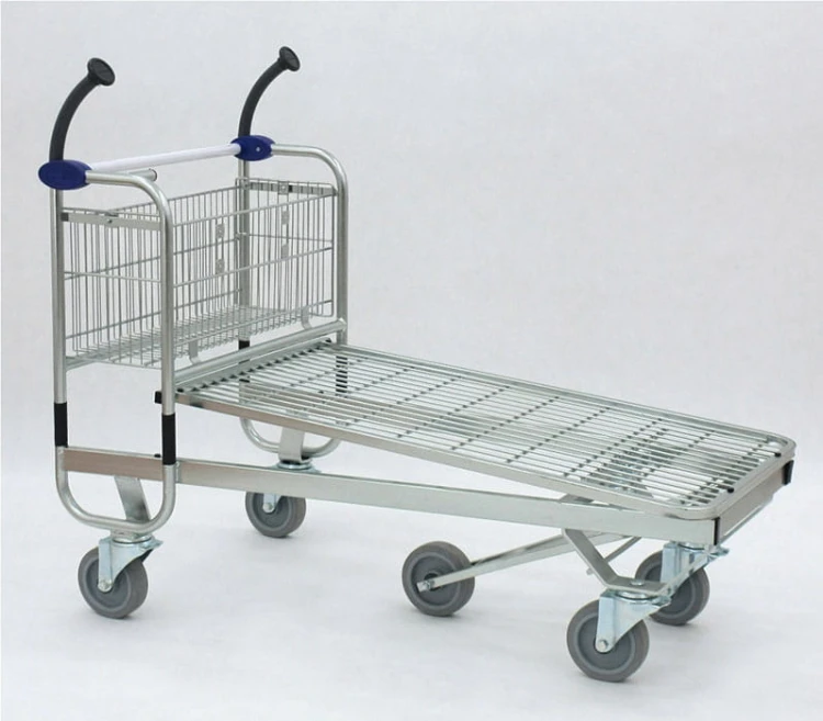 Wózek transportowy Carry 120 z platformą drucianą i koszem
