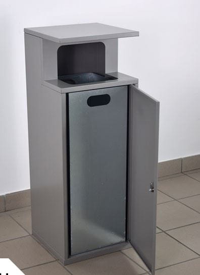 Stalowy kosz do segregacji odpadów Oberon I 80