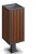 Kosz uliczny Onyx C z drewnianymi listwami palisander