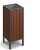 Kosz Onyx A drewniano stalowy 56 l