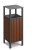 Kosz Onyx A z daszkiem stalowo drewniany 56 l