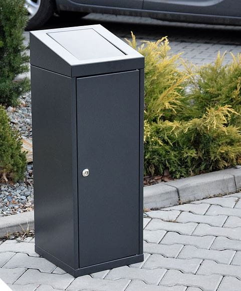 Stalowy kosz na odpadki Artemis 40 l