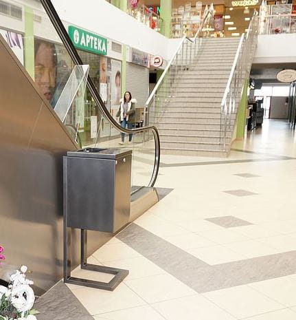 Kosz zewnętrzny Platon II 40 litrów bez daszka