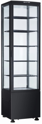 Witryna chłodnicza cukiernicza 270 l w kolorze czarnym