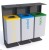 Kosz do segregacji odpadów Heros III 3x80 l