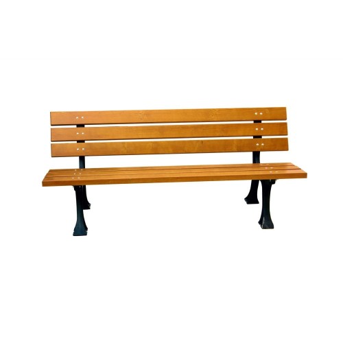 Ławka parkowa Opole 180 cm z żeliwną konstrukcją