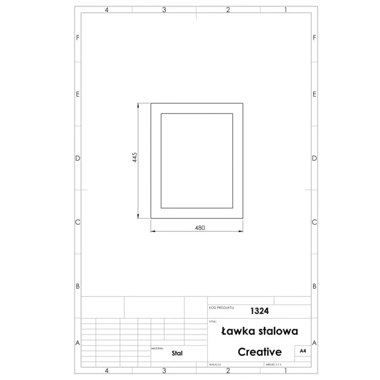 Ławka Creative do przestrzeni publicznych 180 cm