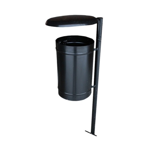 Kosz na śmieci Classic z daszkiem 35 l stalowy