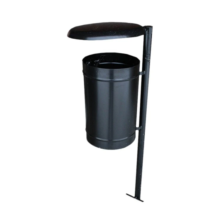 Kosz na śmieci Classic z daszkiem 35 l stalowy