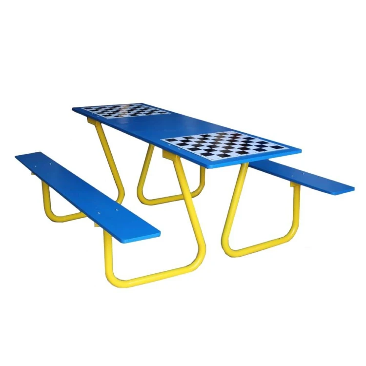 Ławostół do gier z rury 150 cm z 1 planszą