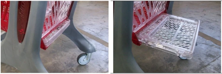 Wózek sklepowy 160 l z poliwęglanowym koszem Rabtrolley
