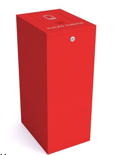 Kosz na zużyte baterie II 60 l stal ocynkowana